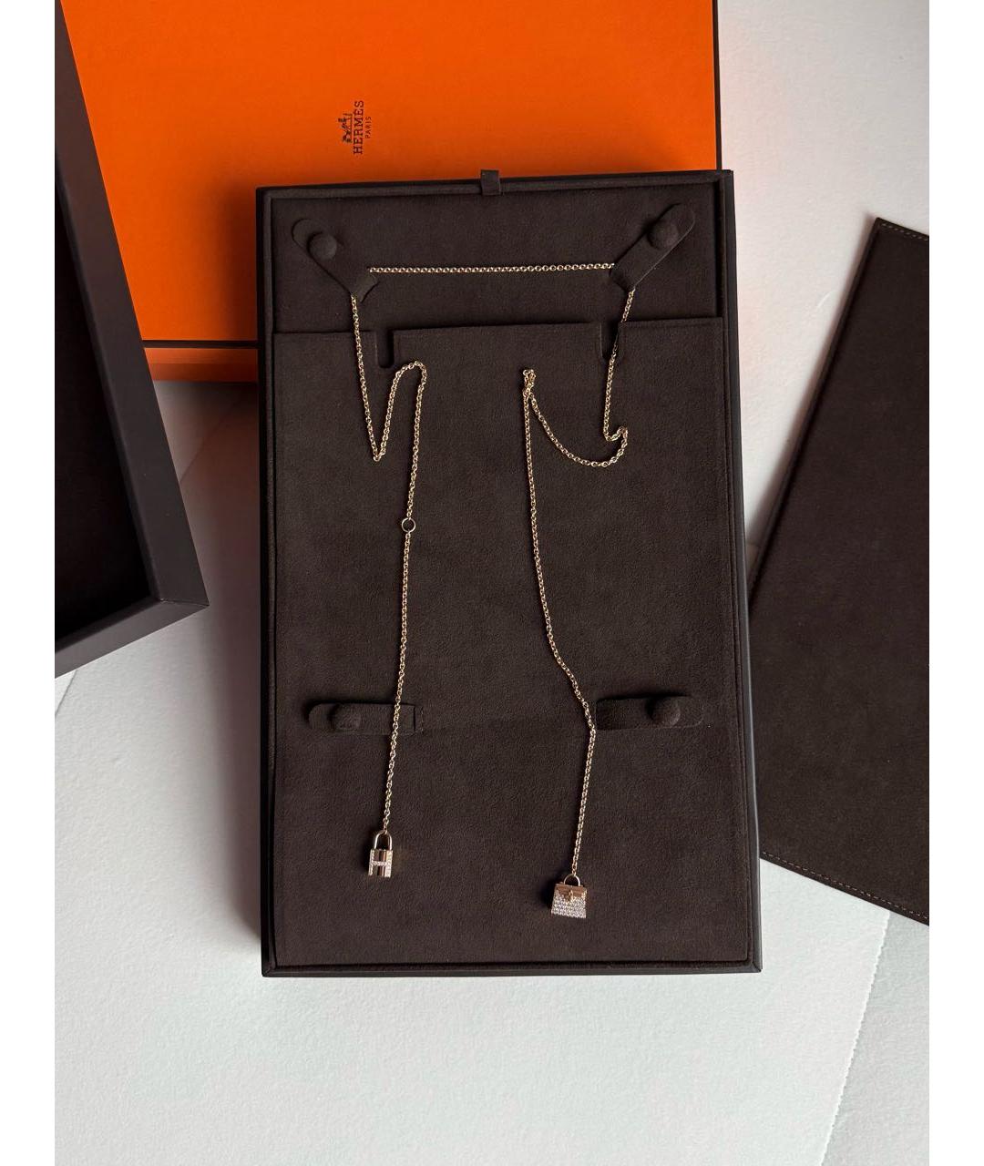 HERMES Золотая подвеска из розового золота, фото 2