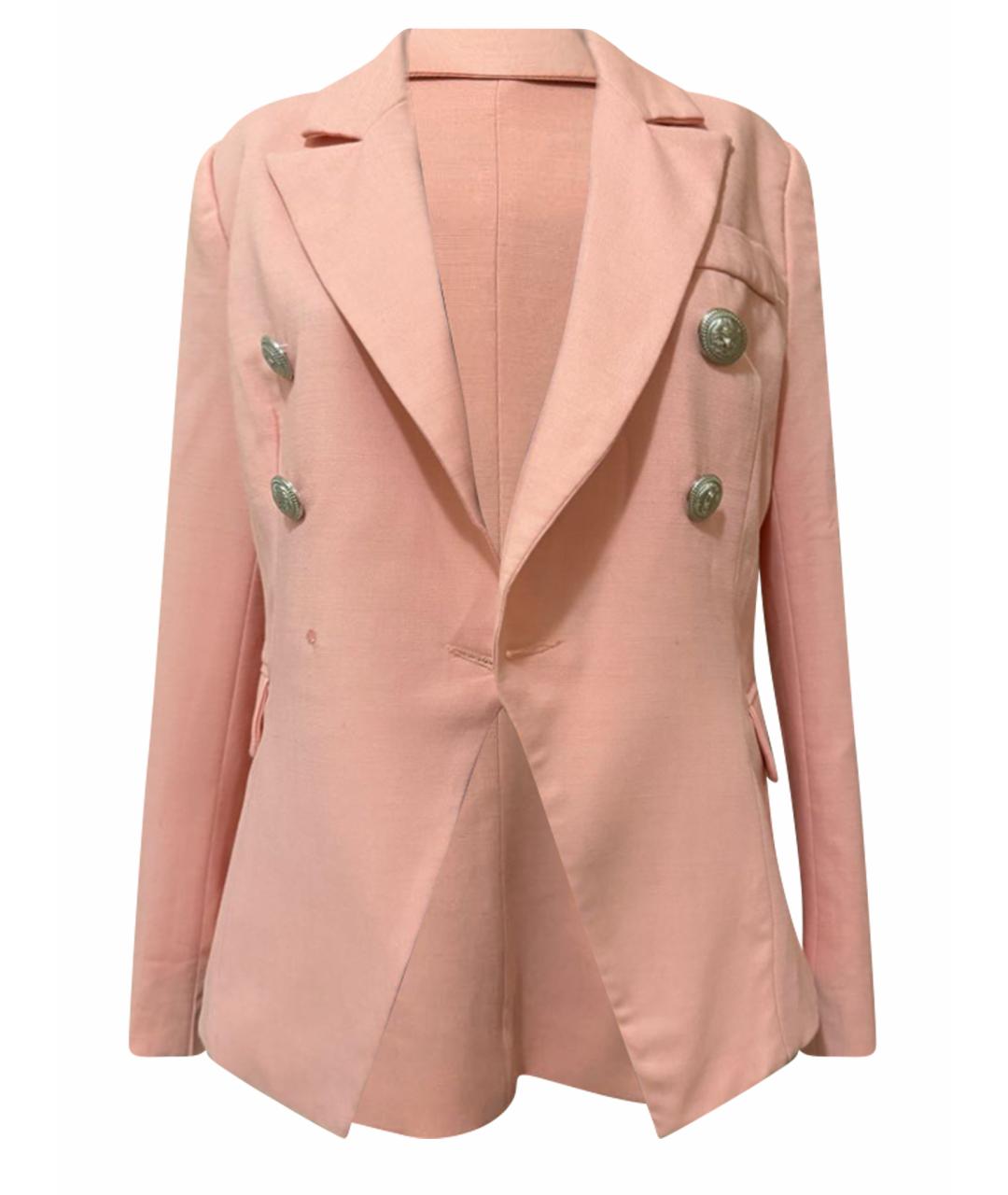 BALMAIN Коралловый жакет/пиджак, фото 1