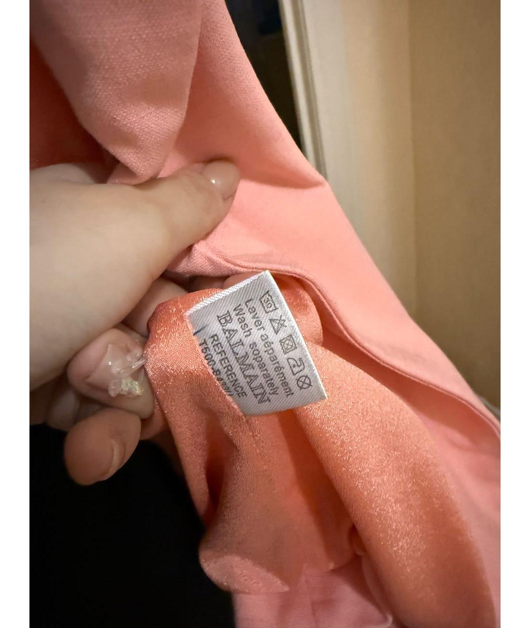 BALMAIN Коралловый жакет/пиджак, фото 4