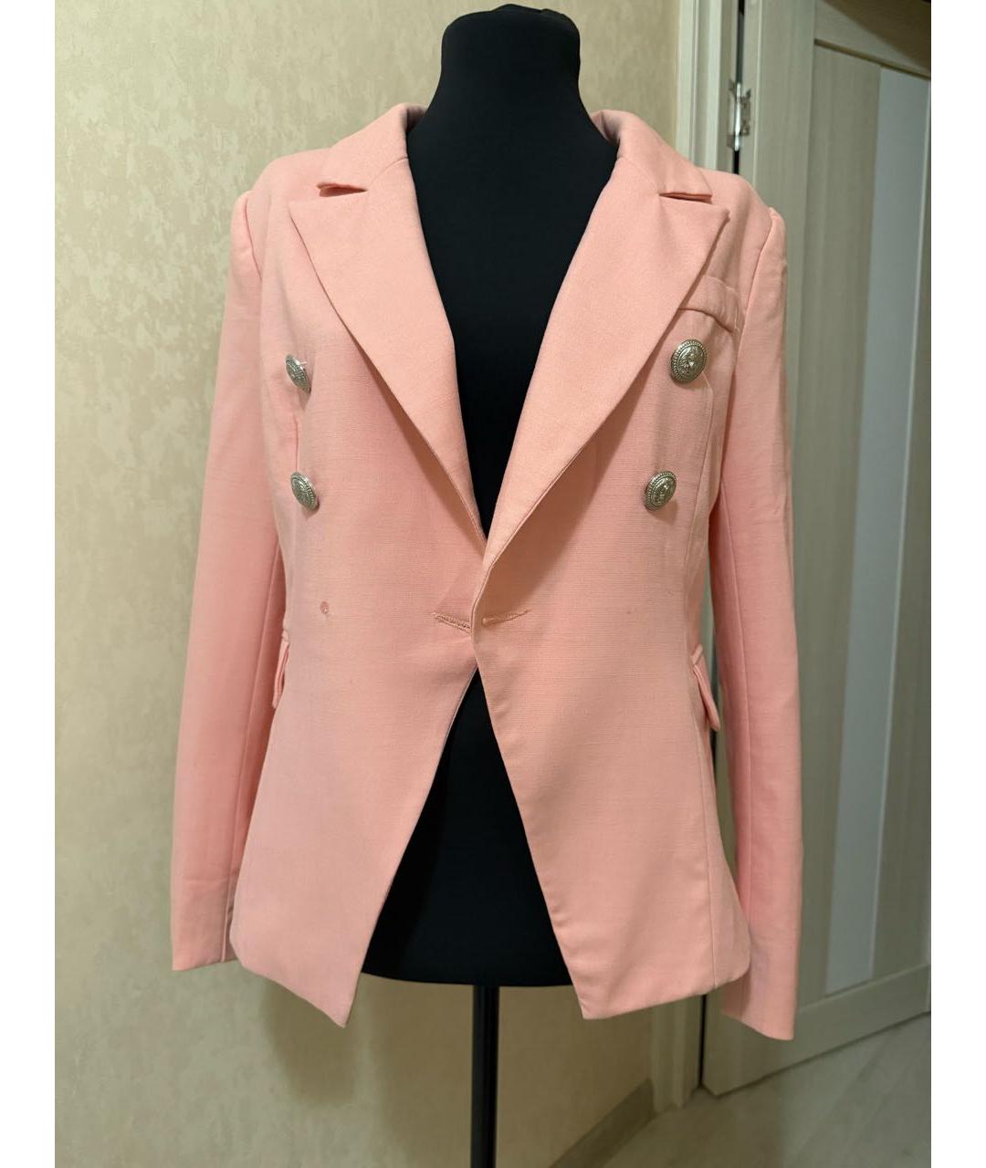 BALMAIN Коралловый жакет/пиджак, фото 5