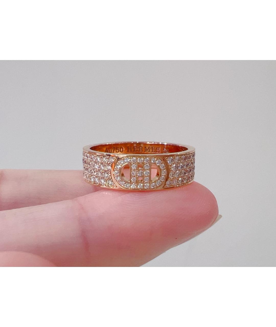 HERMES Золотое кольцо из розового золота, фото 9