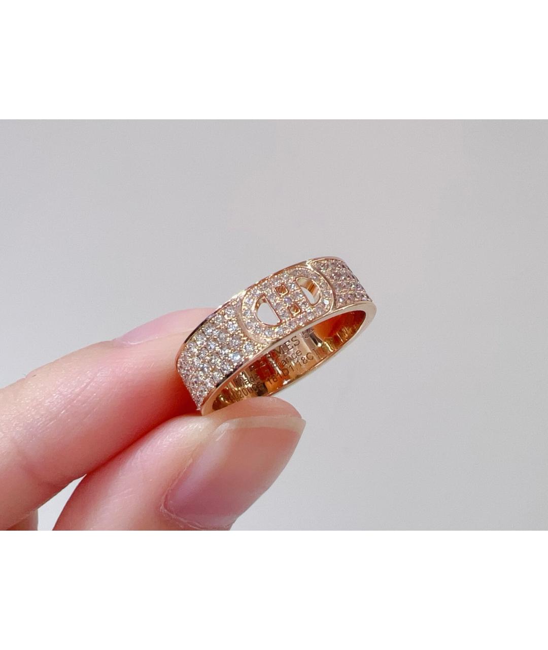 HERMES Золотое кольцо из розового золота, фото 5