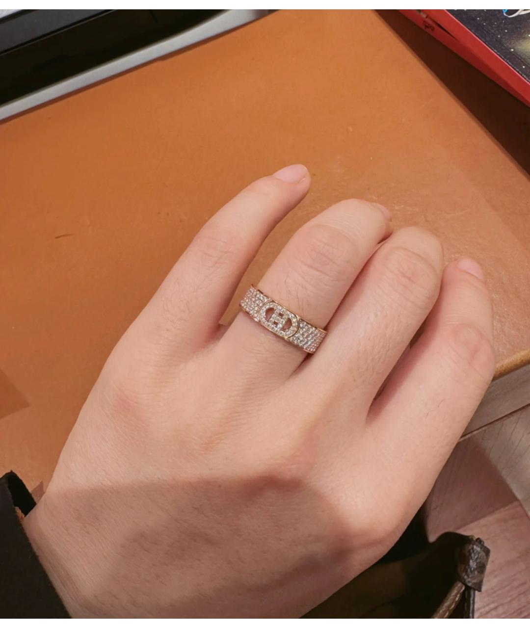 HERMES Золотое кольцо из розового золота, фото 7