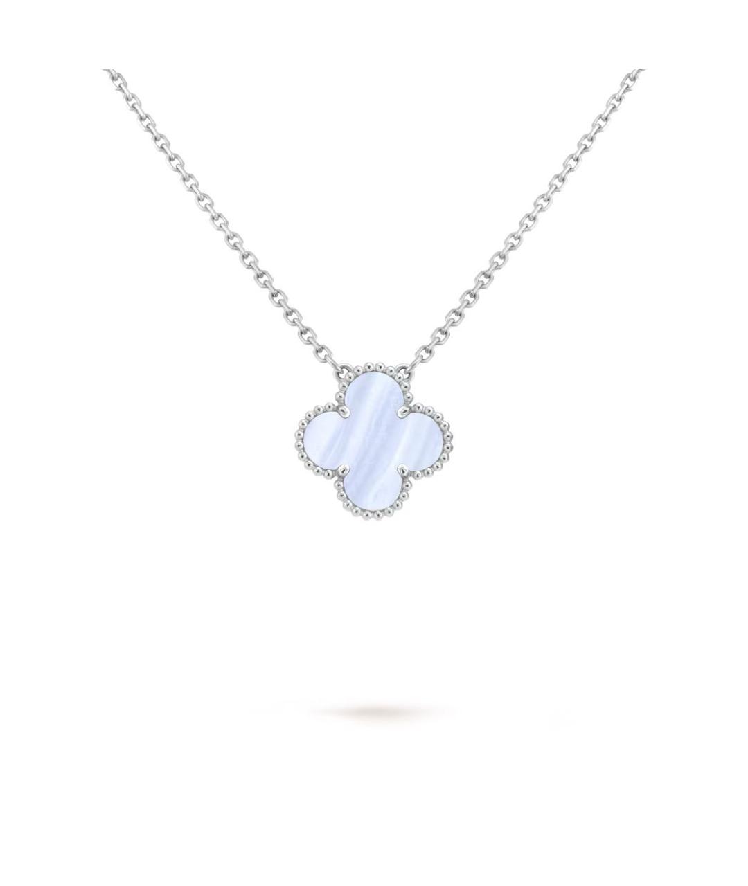 VAN CLEEF & ARPELS Голубая подвеска из белого золота, фото 6