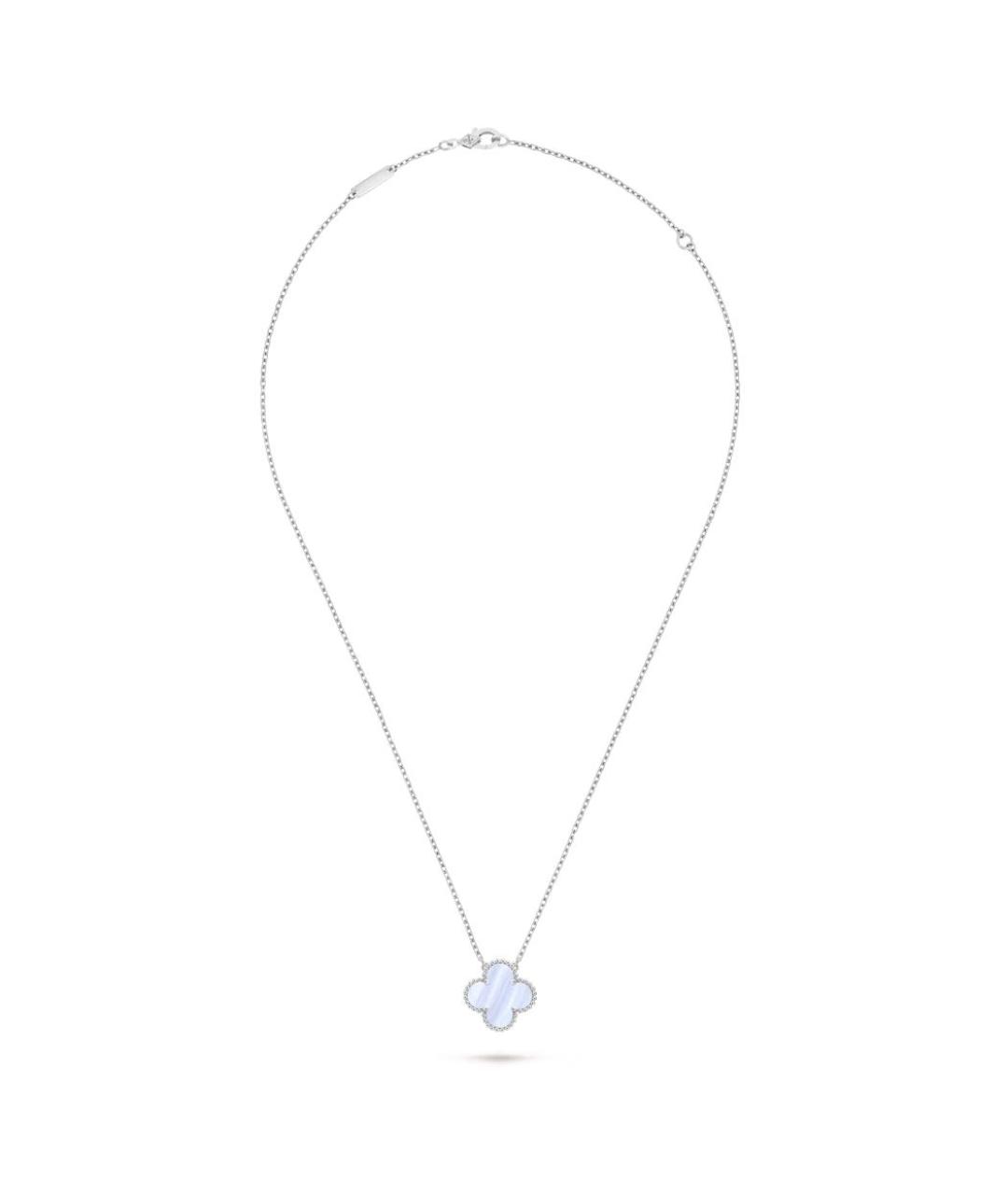 VAN CLEEF & ARPELS Голубая подвеска из белого золота, фото 2