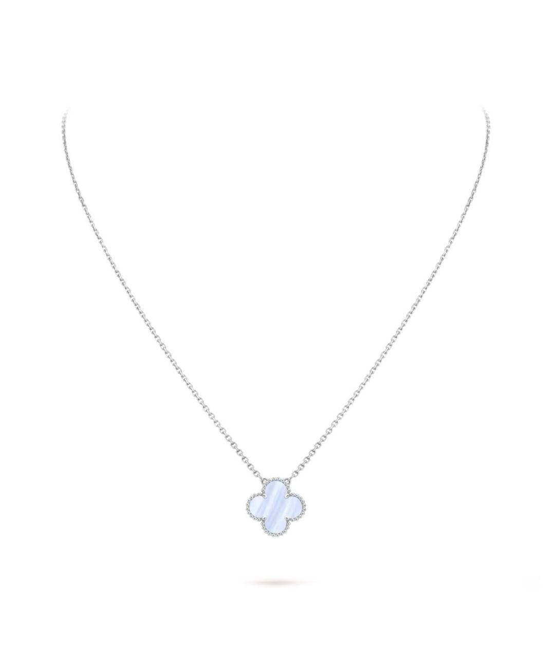 VAN CLEEF & ARPELS Голубая подвеска из белого золота, фото 5