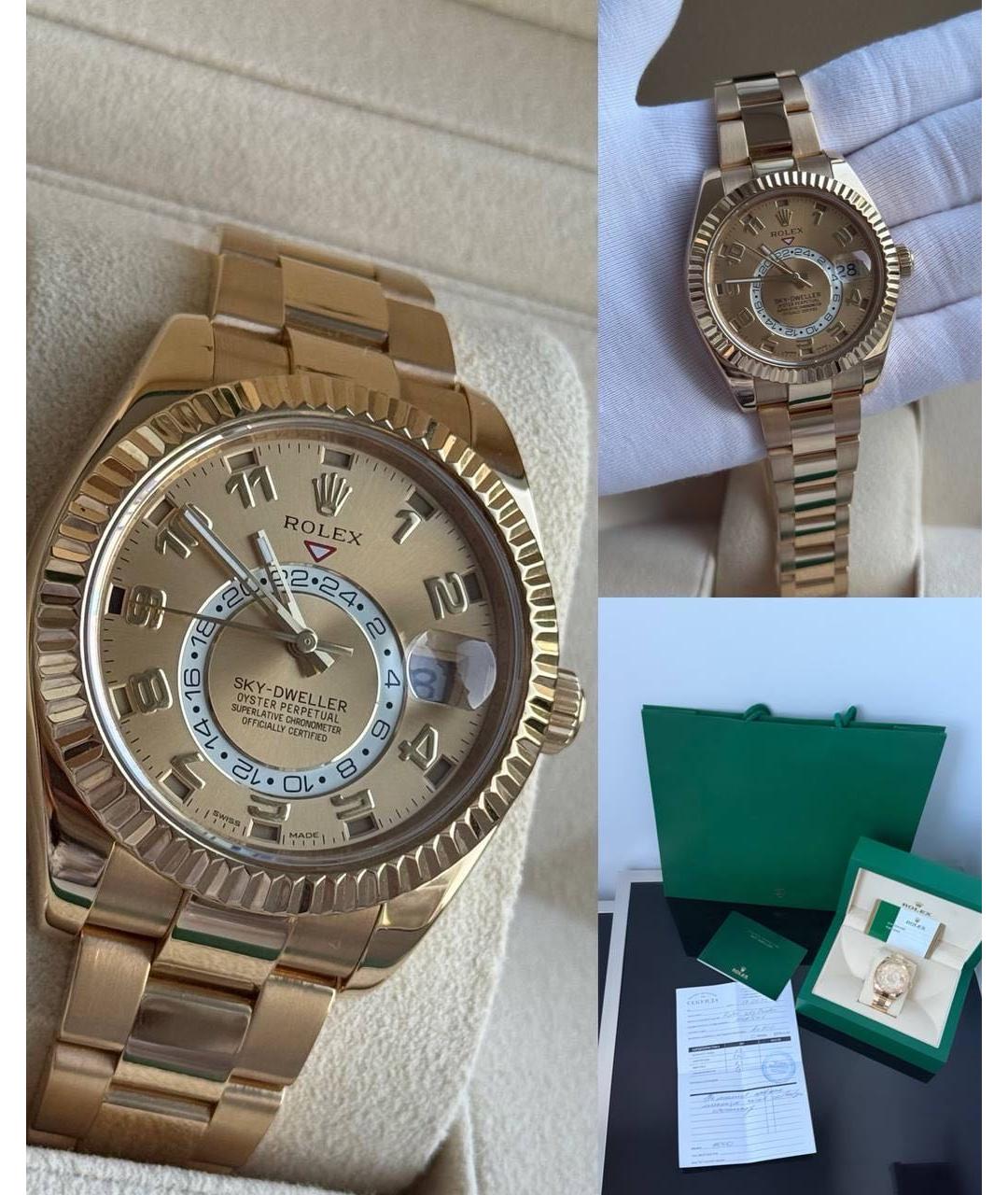 ROLEX Золотые часы, фото 3