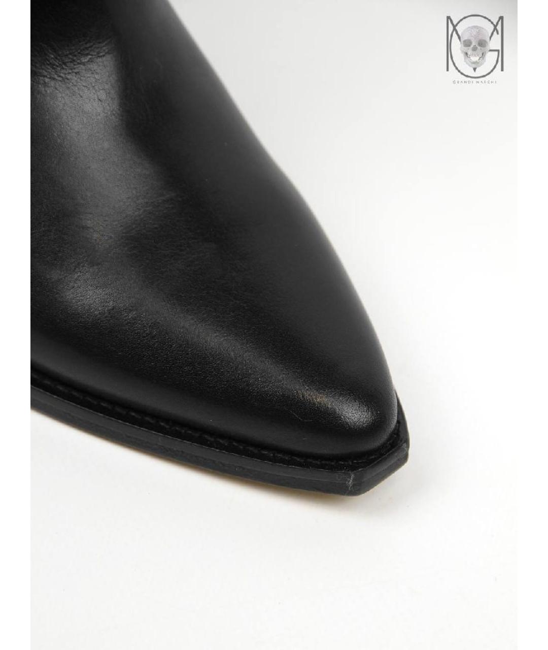 ISABEL MARANT Черные кожаные полусапоги, фото 6