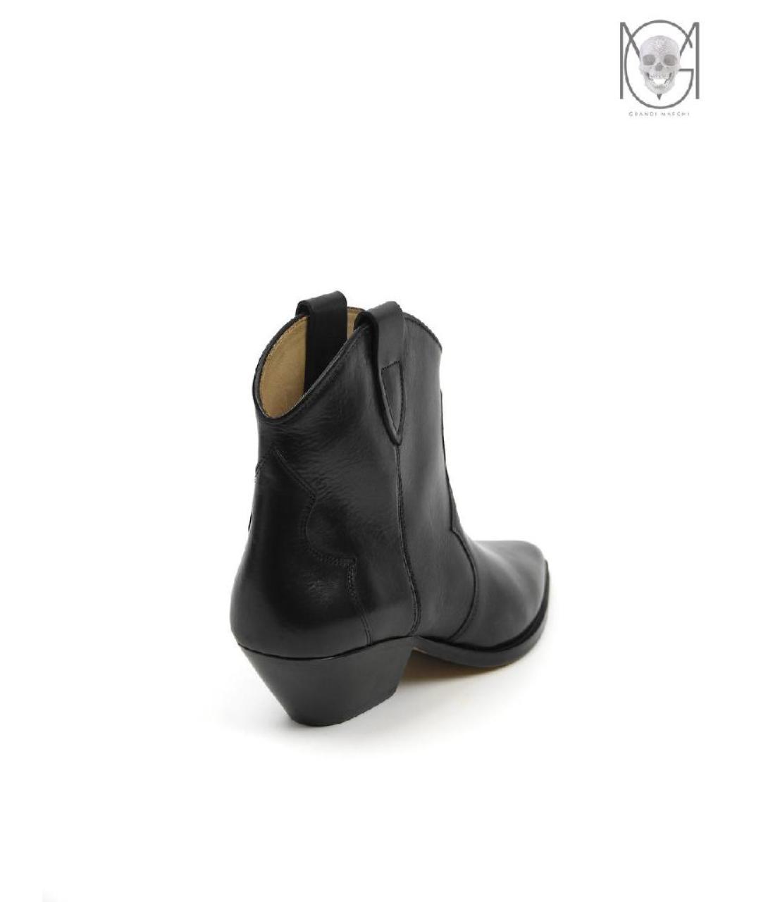 ISABEL MARANT Черные кожаные полусапоги, фото 5