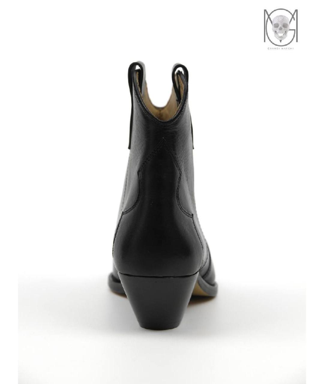 ISABEL MARANT Черные кожаные полусапоги, фото 9