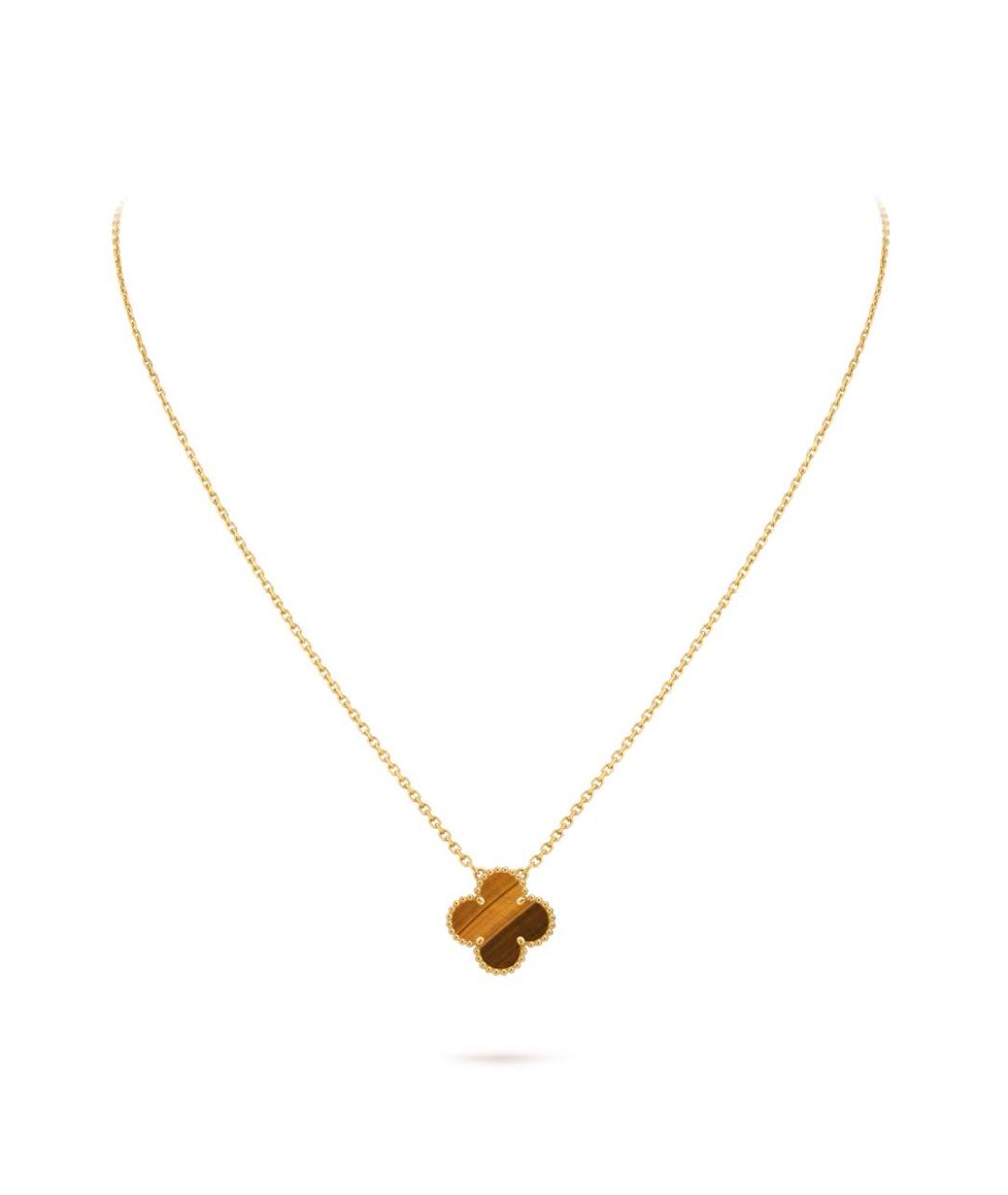 VAN CLEEF & ARPELS Коричневая подвеска из желтого золота, фото 4