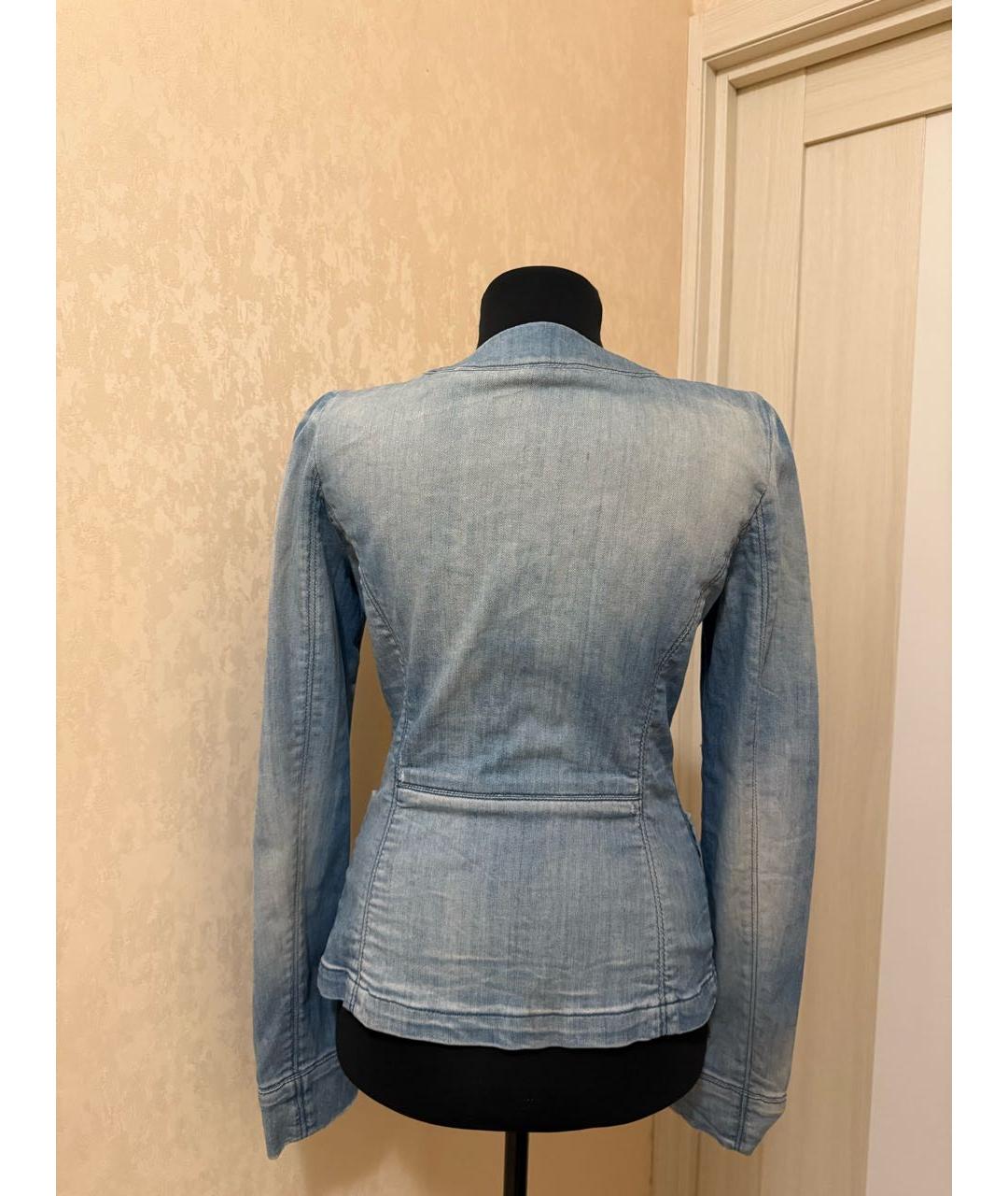 LIU JO Голубой деним жакет/пиджак, фото 2