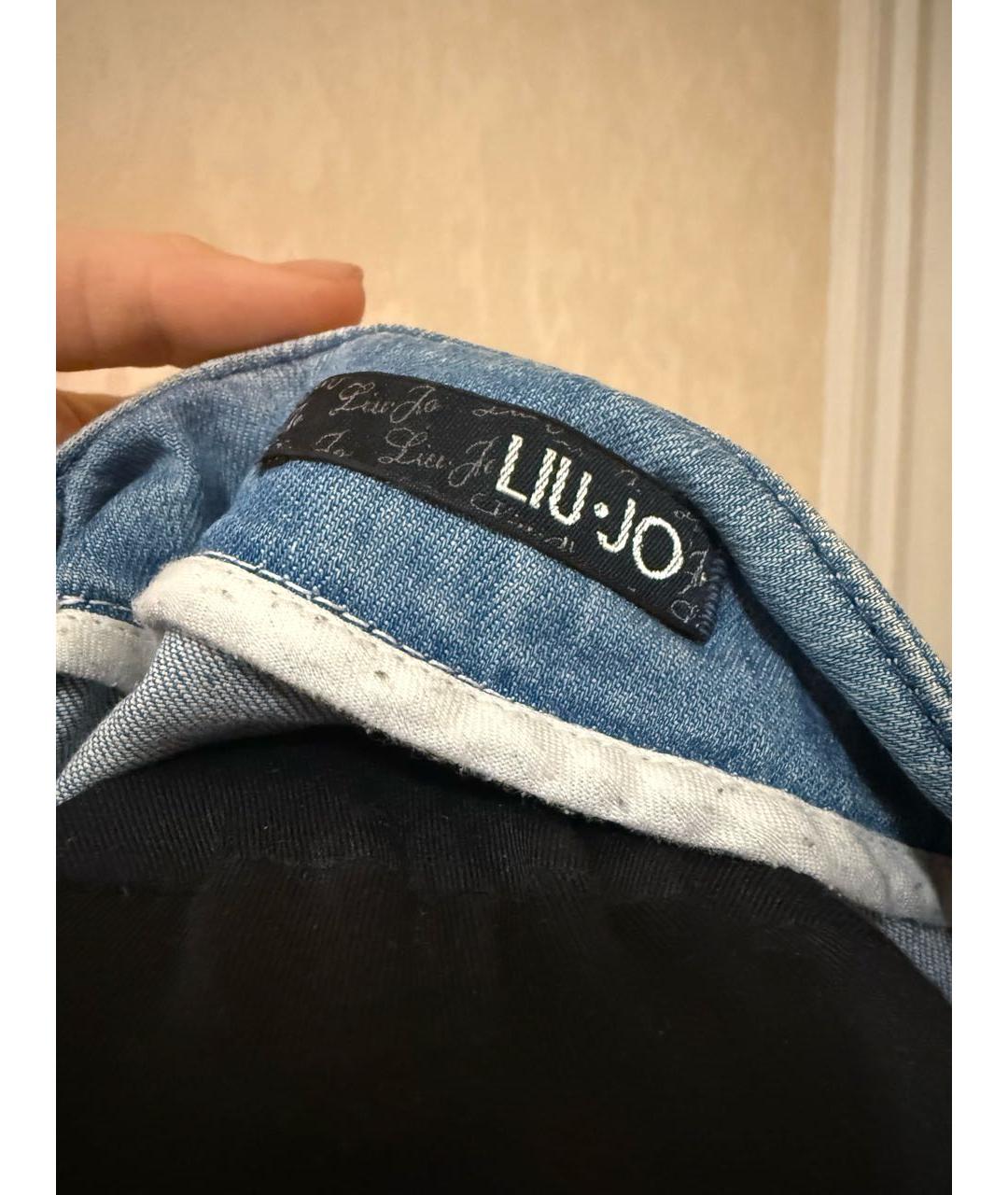 LIU JO Голубой деним жакет/пиджак, фото 3