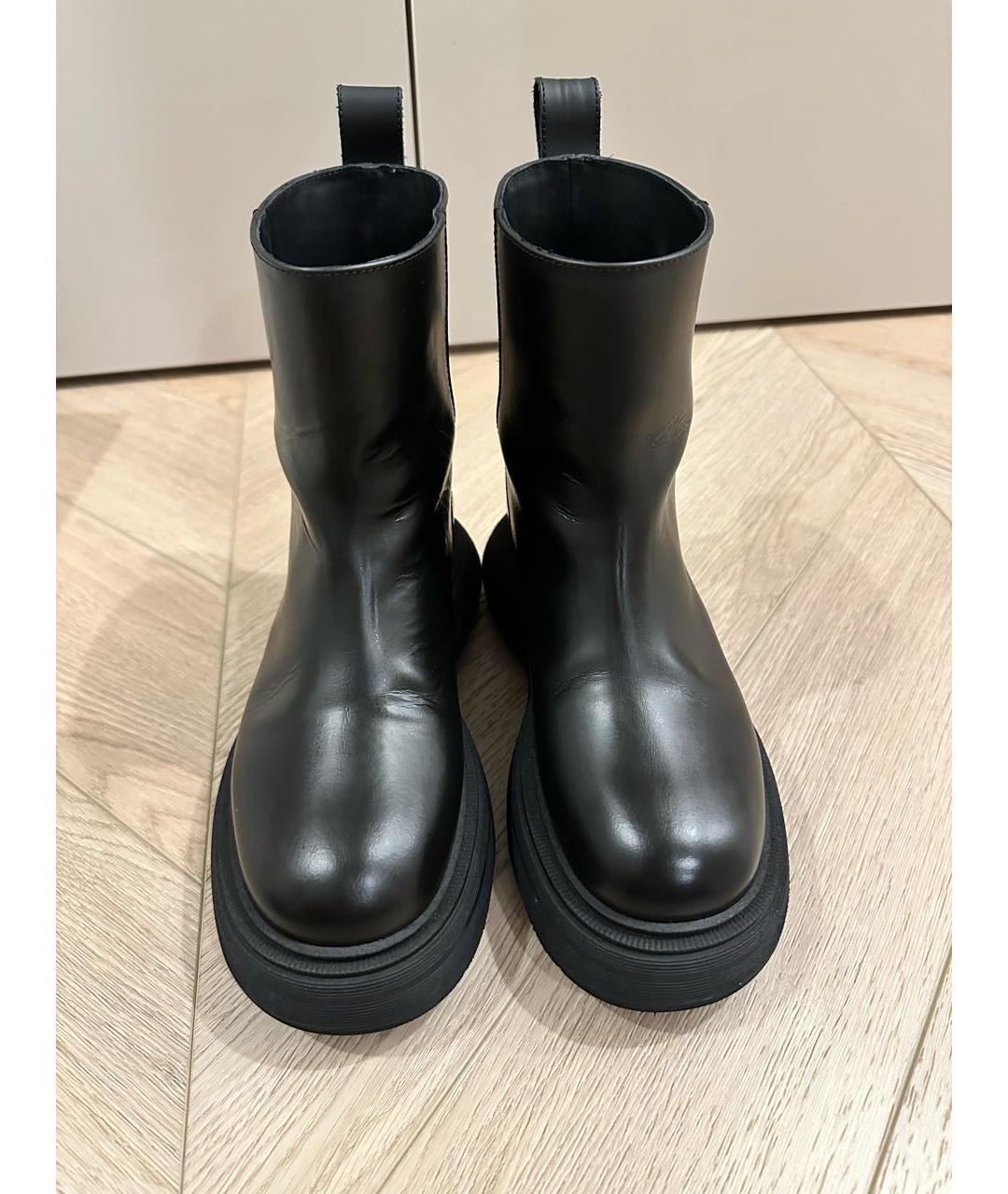 GIA COUTURE Черные кожаные полусапоги, фото 2