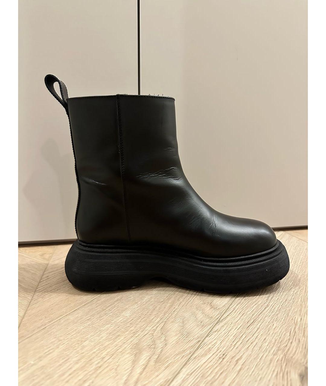 GIA COUTURE Черные кожаные полусапоги, фото 5