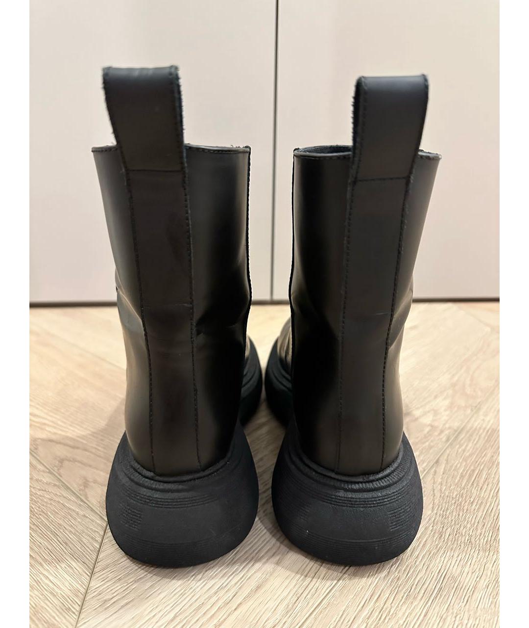 GIA COUTURE Черные кожаные полусапоги, фото 3