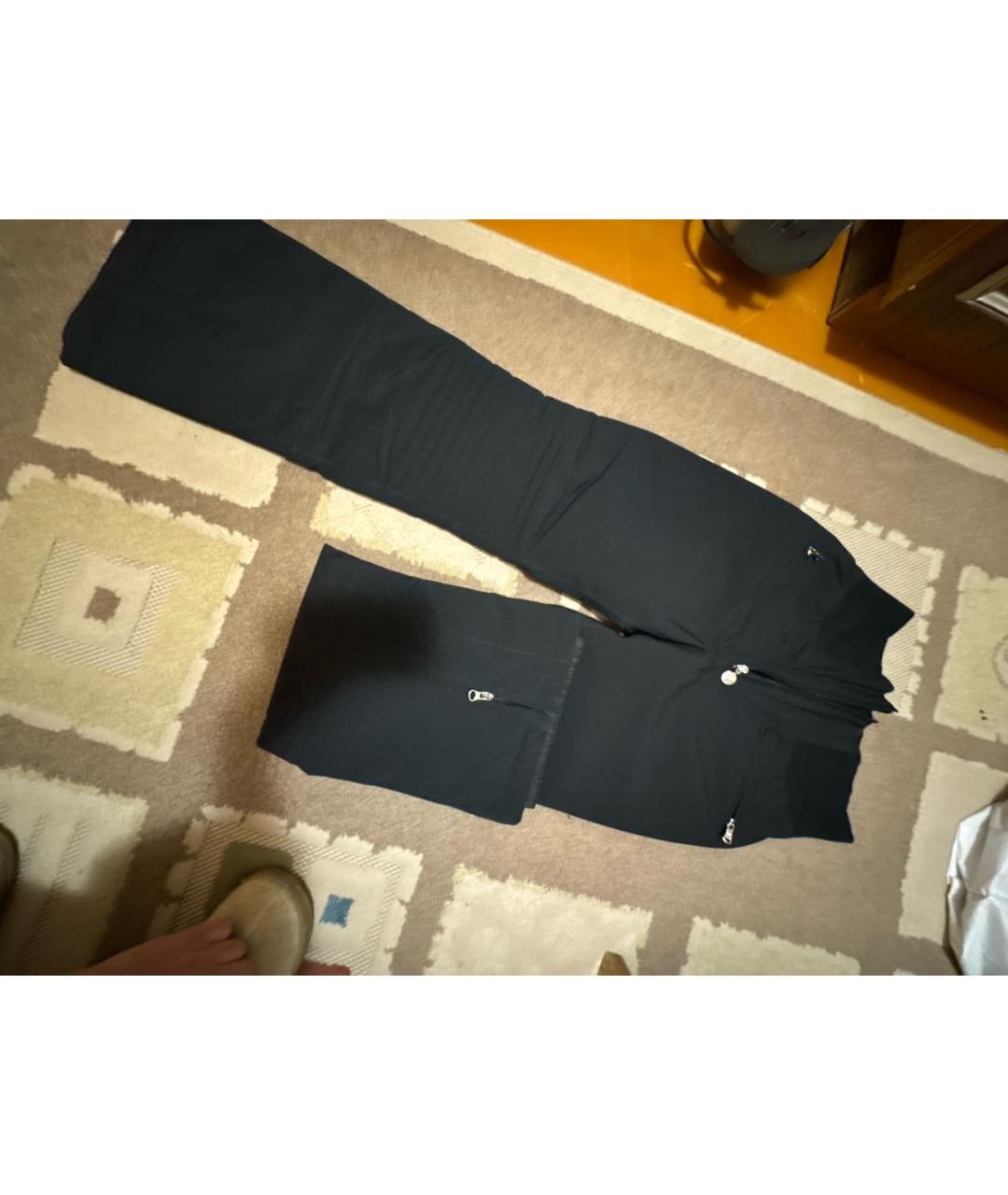 EMPORIO ARMANI Черные полиэстеровые спортивные брюки и шорты, фото 4