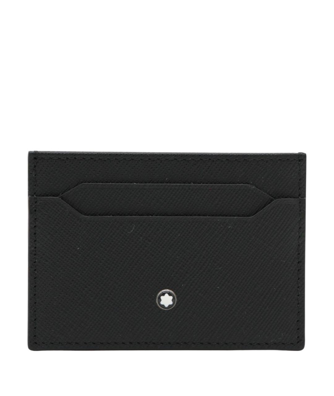MONTBLANC Черный кожаный кардхолдер, фото 1