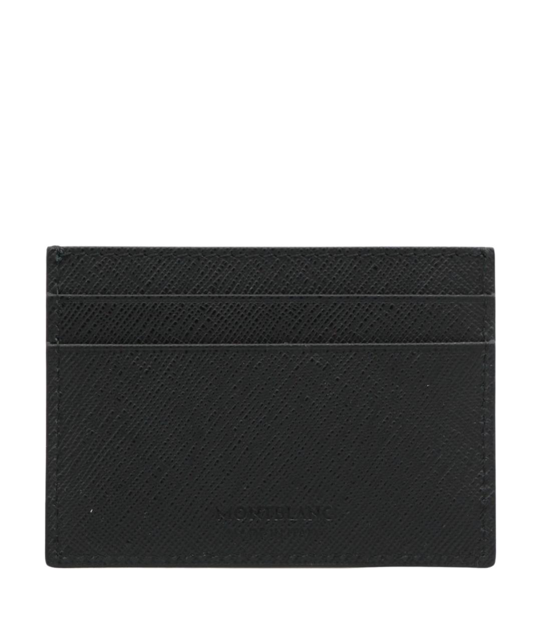 MONTBLANC Черный кожаный кардхолдер, фото 2