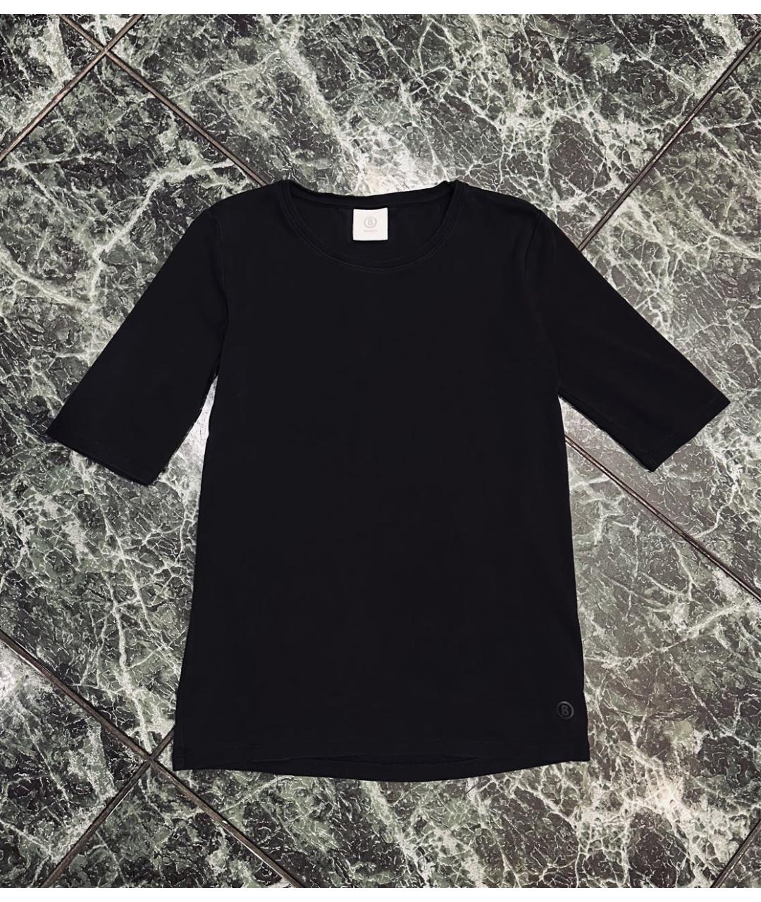 BOGNER Черная хлопковая футболка, фото 6