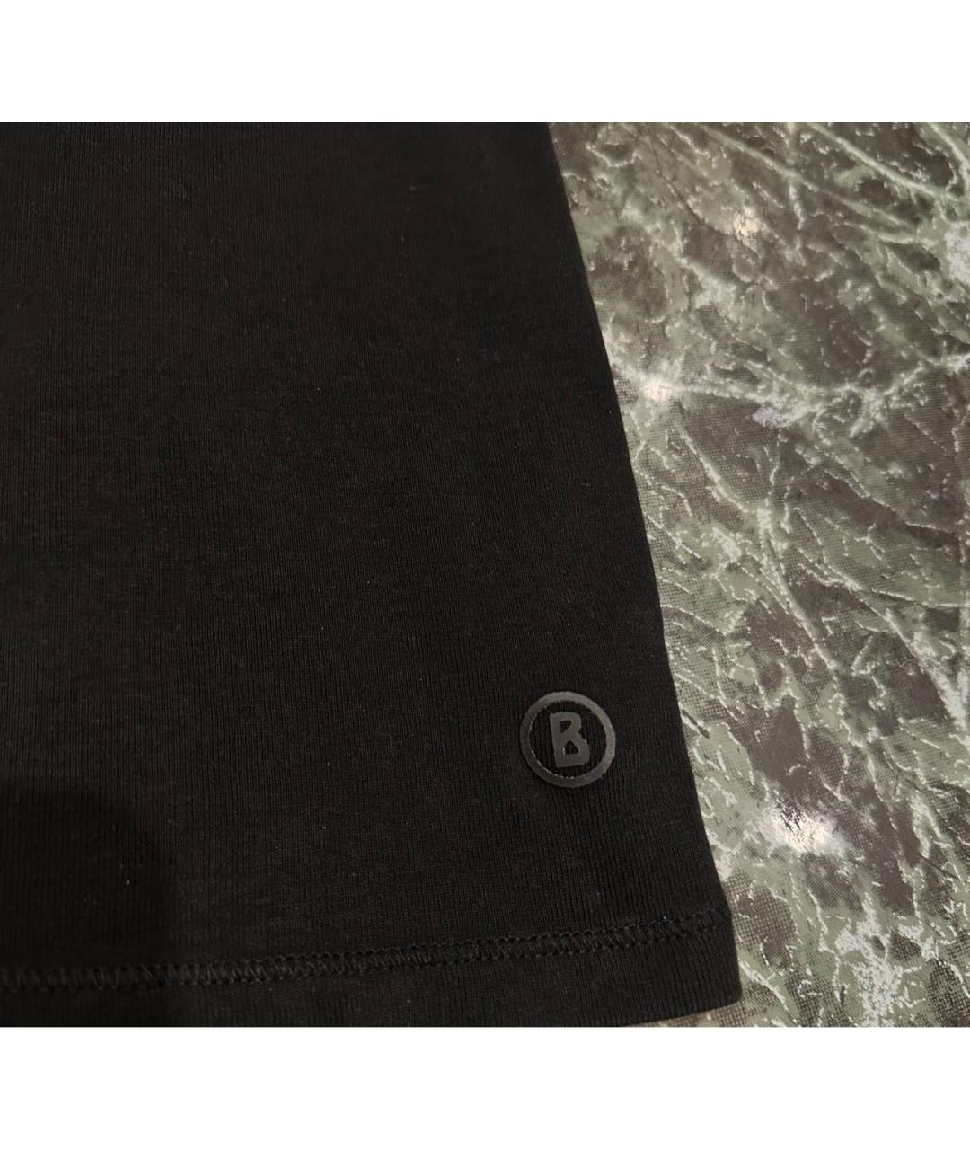 BOGNER Черная хлопковая футболка, фото 2