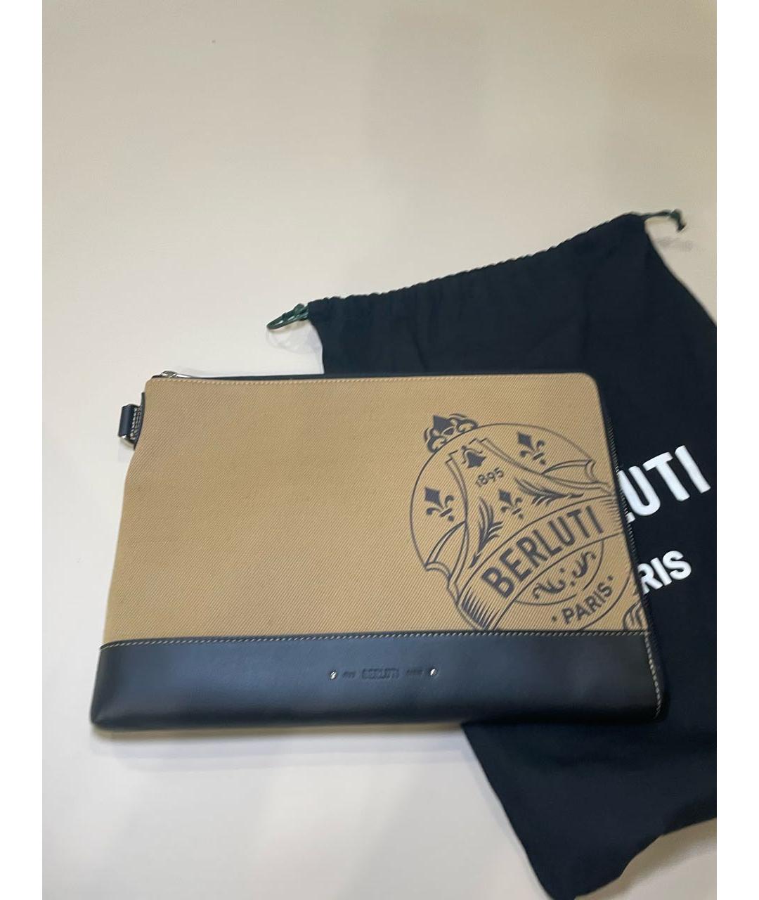 BERLUTI Бежевая кожаная папка для документов, фото 2