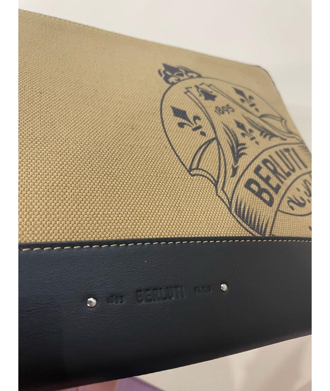 BERLUTI Бежевая кожаная папка для документов, фото 8