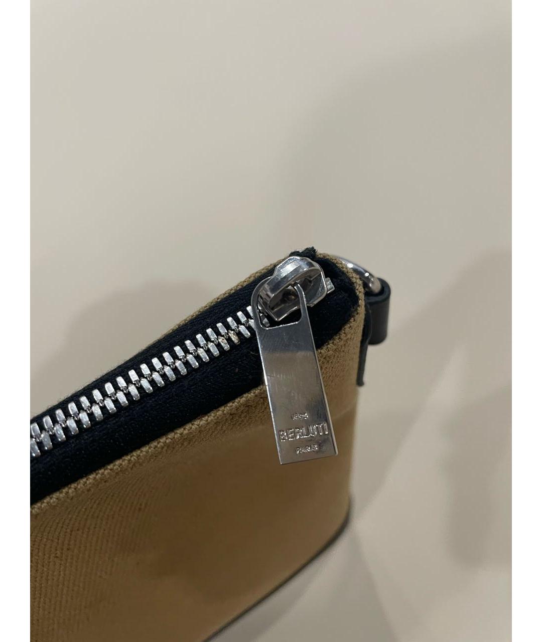 BERLUTI Бежевая кожаная папка для документов, фото 7