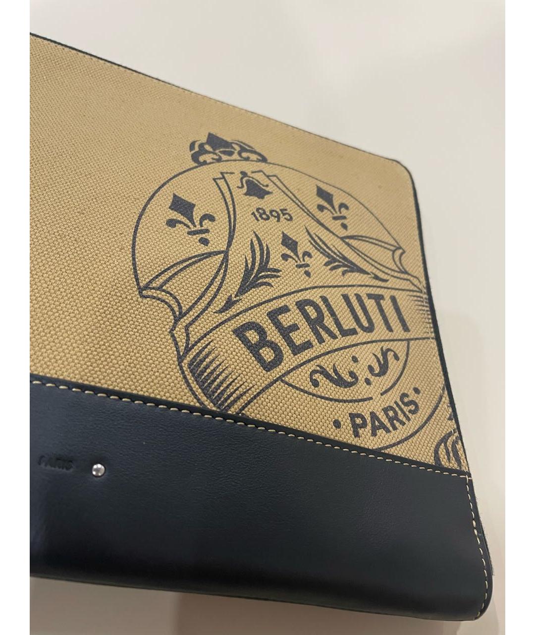 BERLUTI Бежевая кожаная папка для документов, фото 4