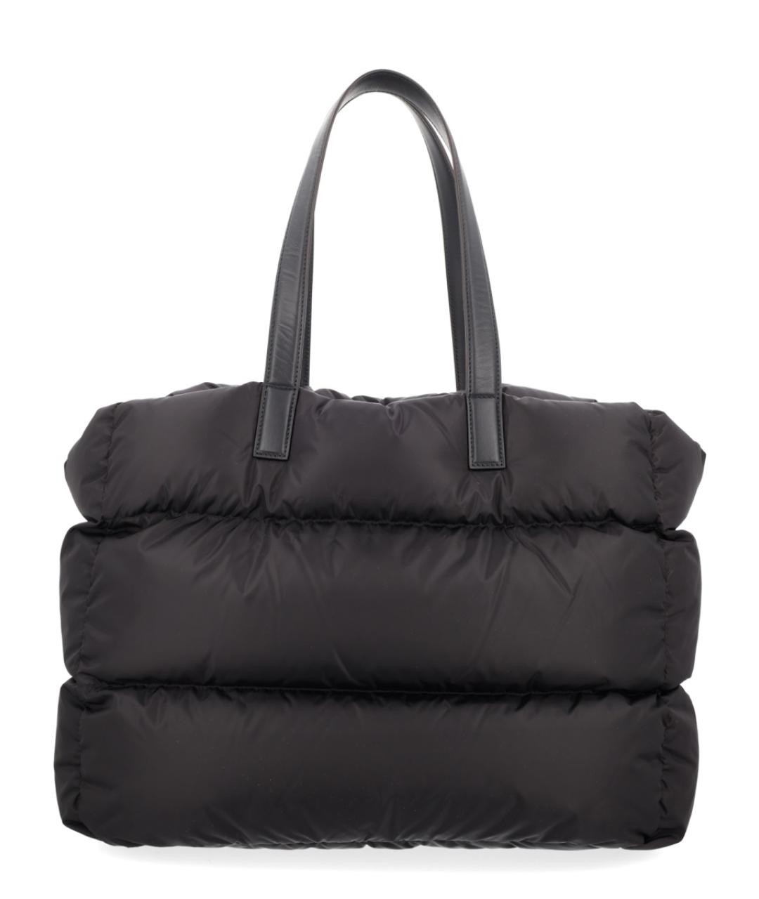 MONCLER Черная синтетическая сумка тоут, фото 3