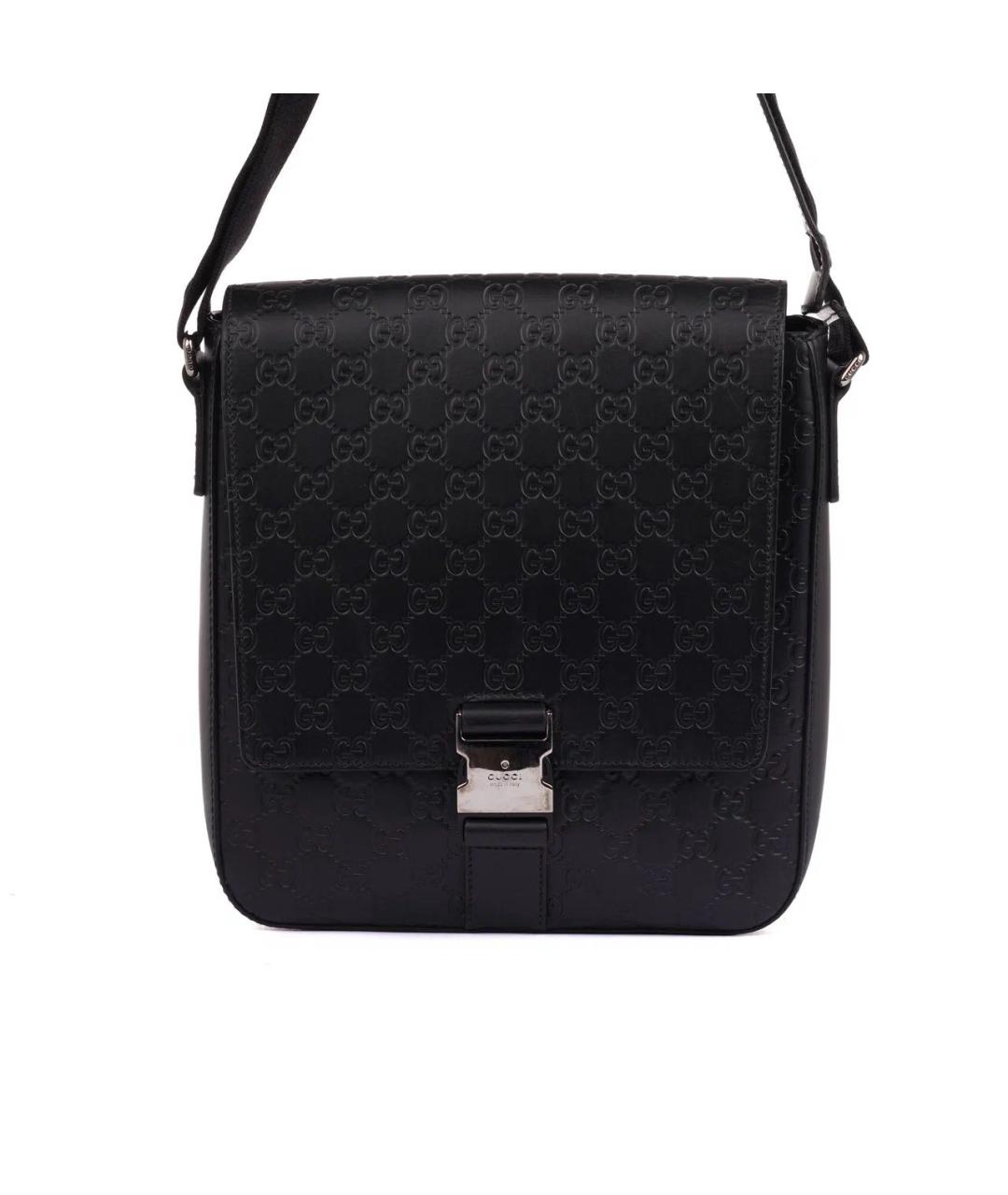 GUCCI Черная кожаная сумка на плечо, фото 2