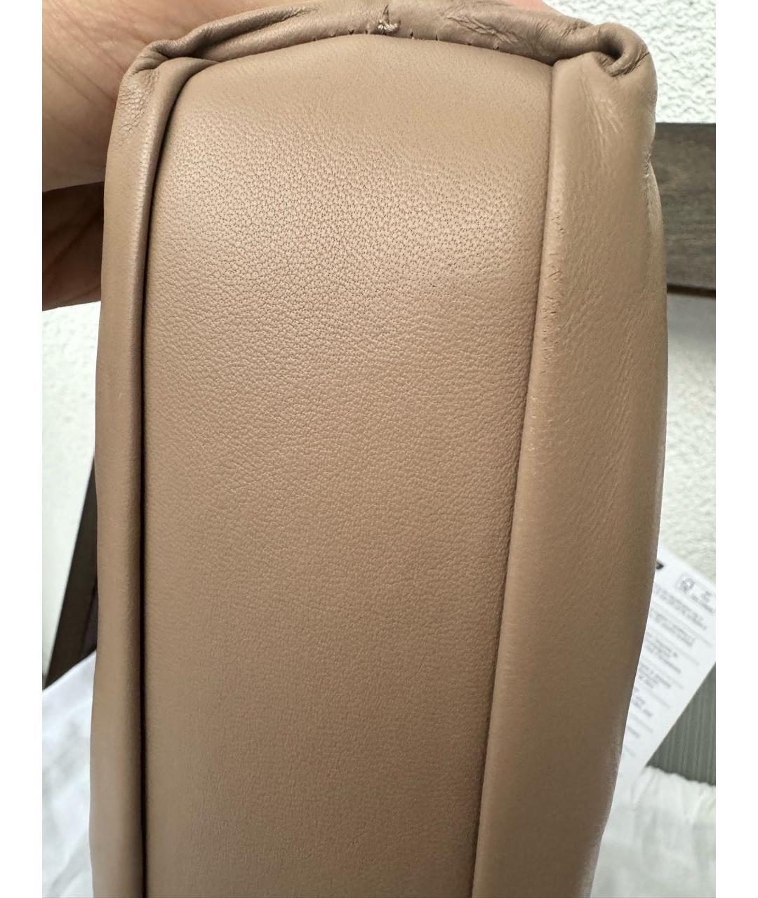 MAISON MARGIELA Бежевая кожаная сумка через плечо, фото 7