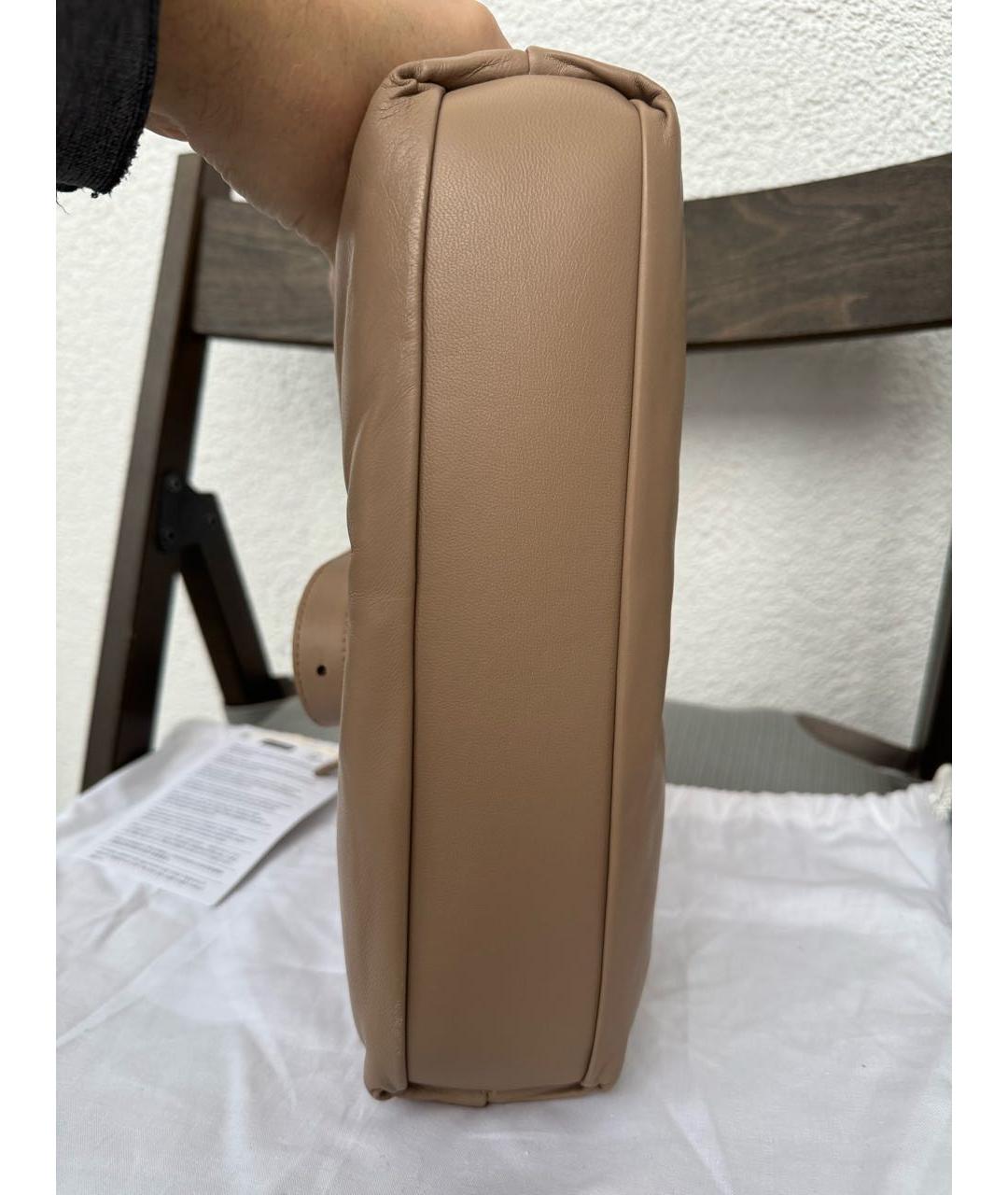 MAISON MARGIELA Бежевая кожаная сумка через плечо, фото 6