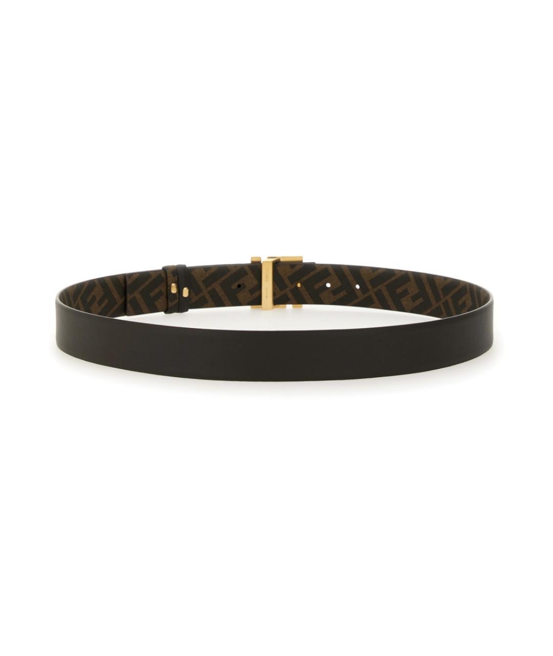 FENDI Коричневый кожаный ремень, фото 5