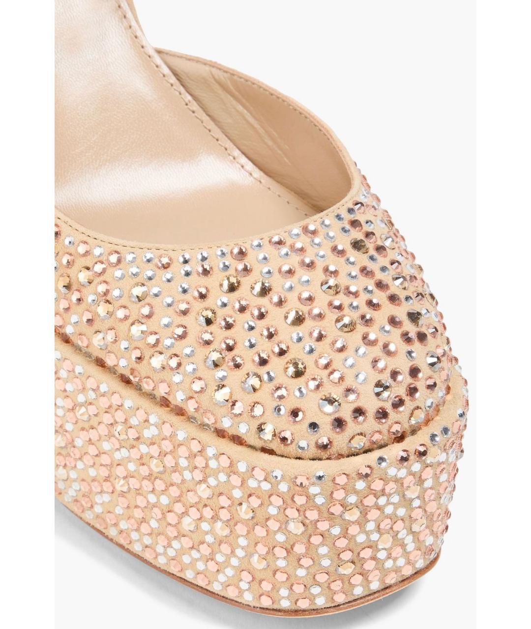 PARIS TEXAS Бежевые замшевые туфли, фото 4