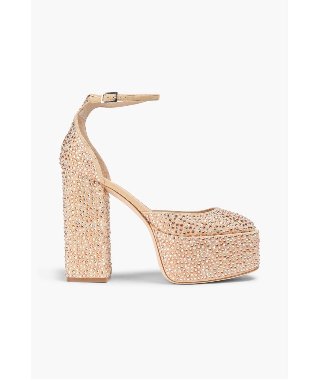 PARIS TEXAS Бежевые замшевые туфли, фото 5