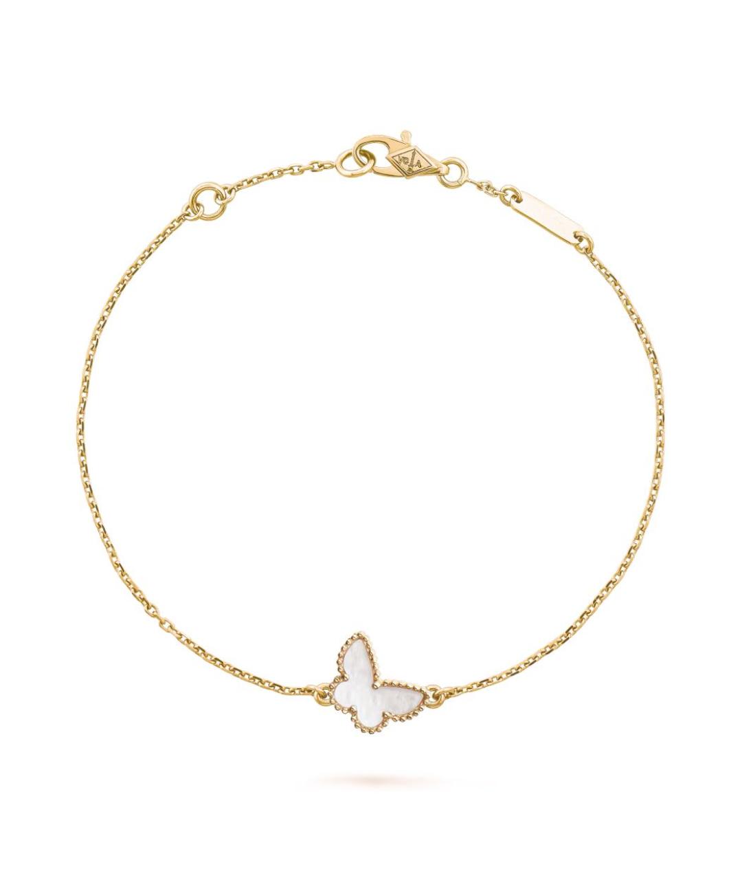 VAN CLEEF & ARPELS Белый браслет из желтого золота, фото 3