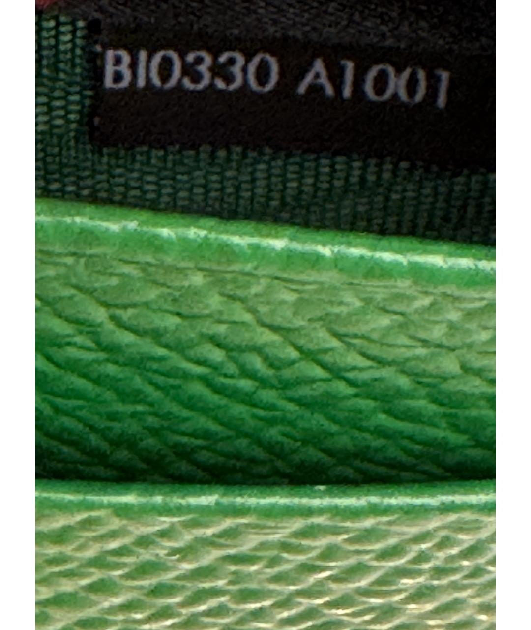 DOLCE&GABBANA Зеленый кожаный кардхолдер, фото 6