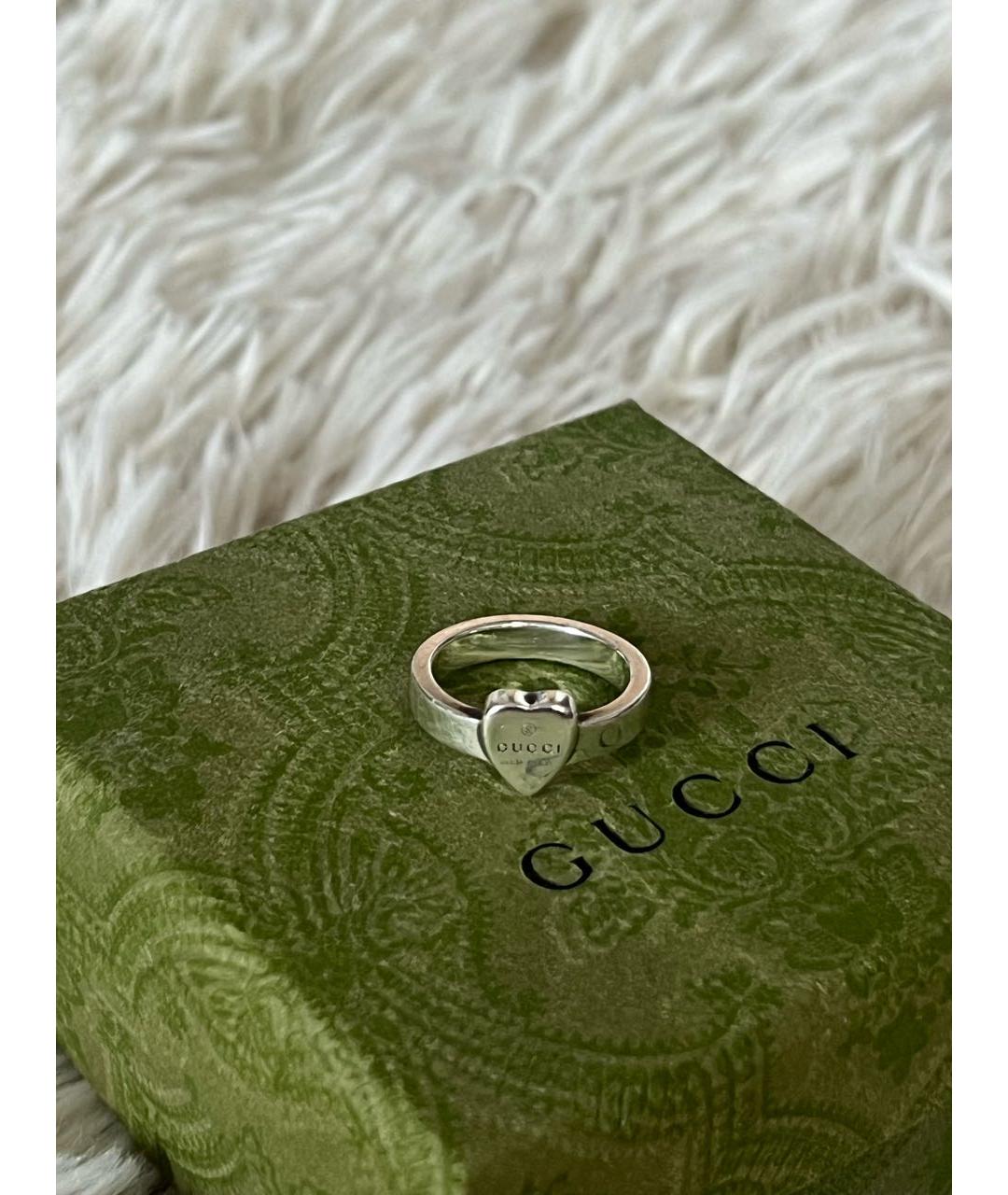 GUCCI Серебряное серебряное кольцо, фото 3