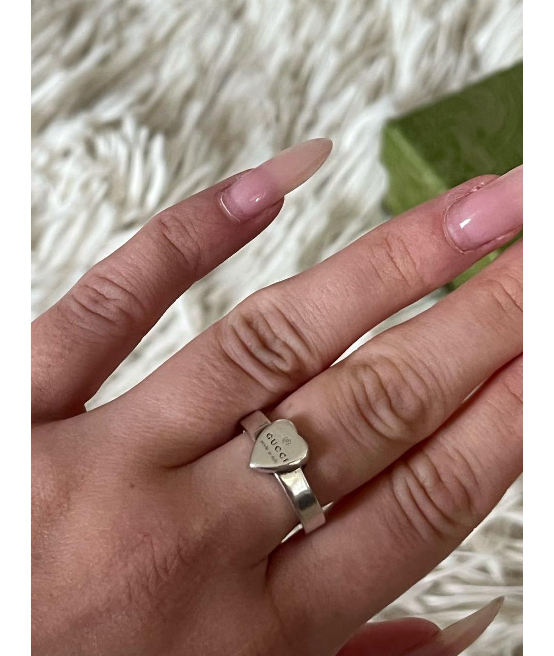 GUCCI Серебряное серебряное кольцо, фото 2