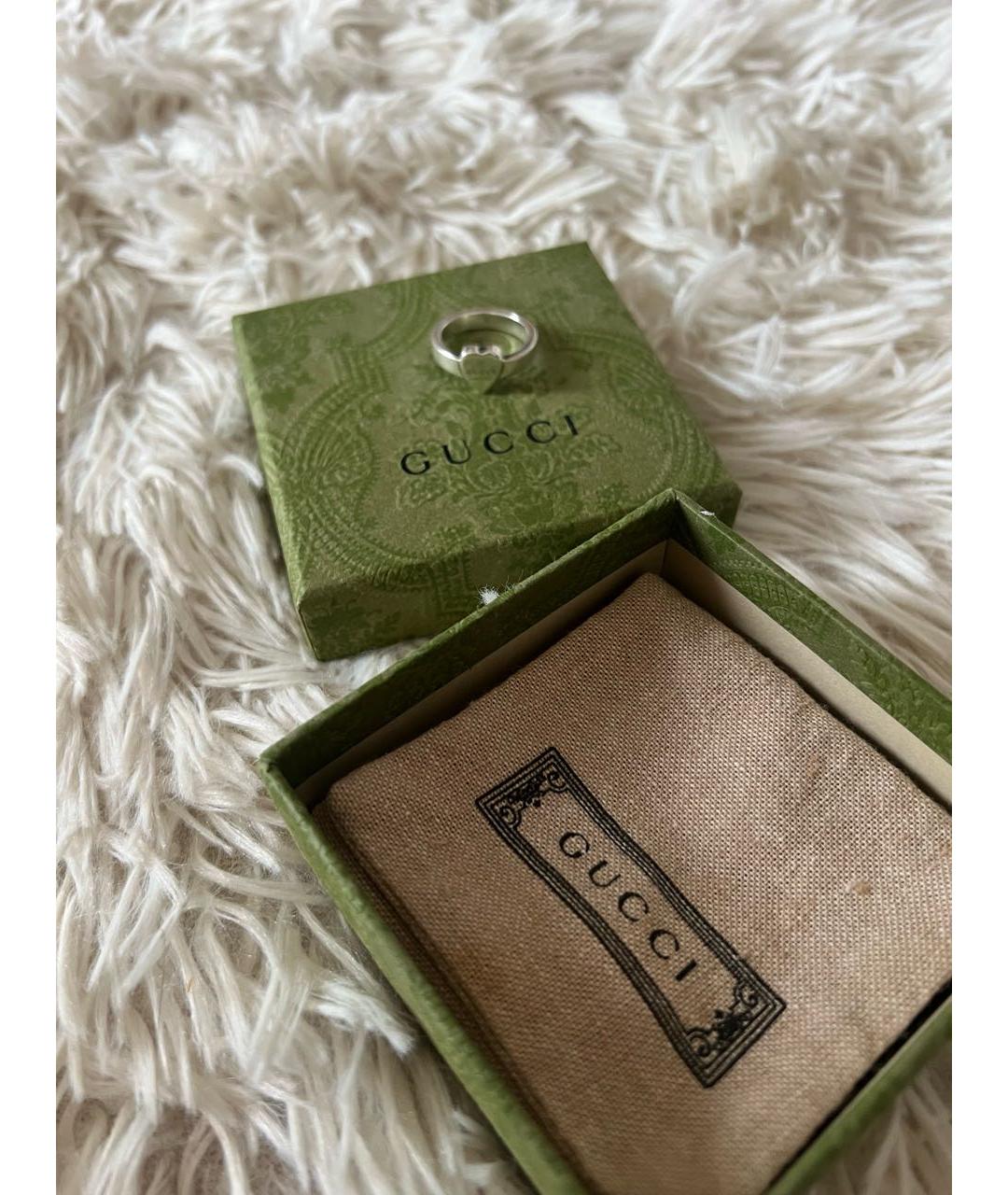 GUCCI Серебряное серебряное кольцо, фото 5