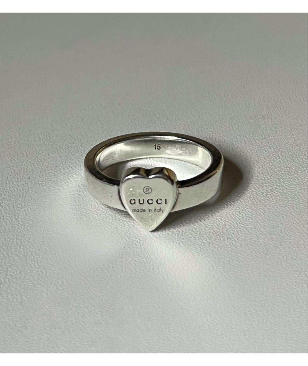 GUCCI Серебряное серебряное кольцо, фото 4