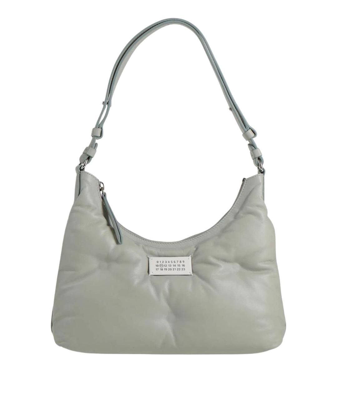 MAISON MARGIELA Серая кожаная сумка через плечо, фото 1