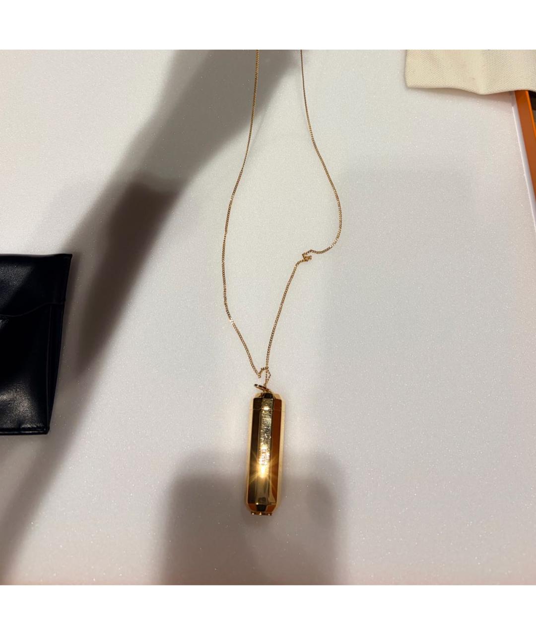 CELINE Золотая металлическая подвеска, фото 2