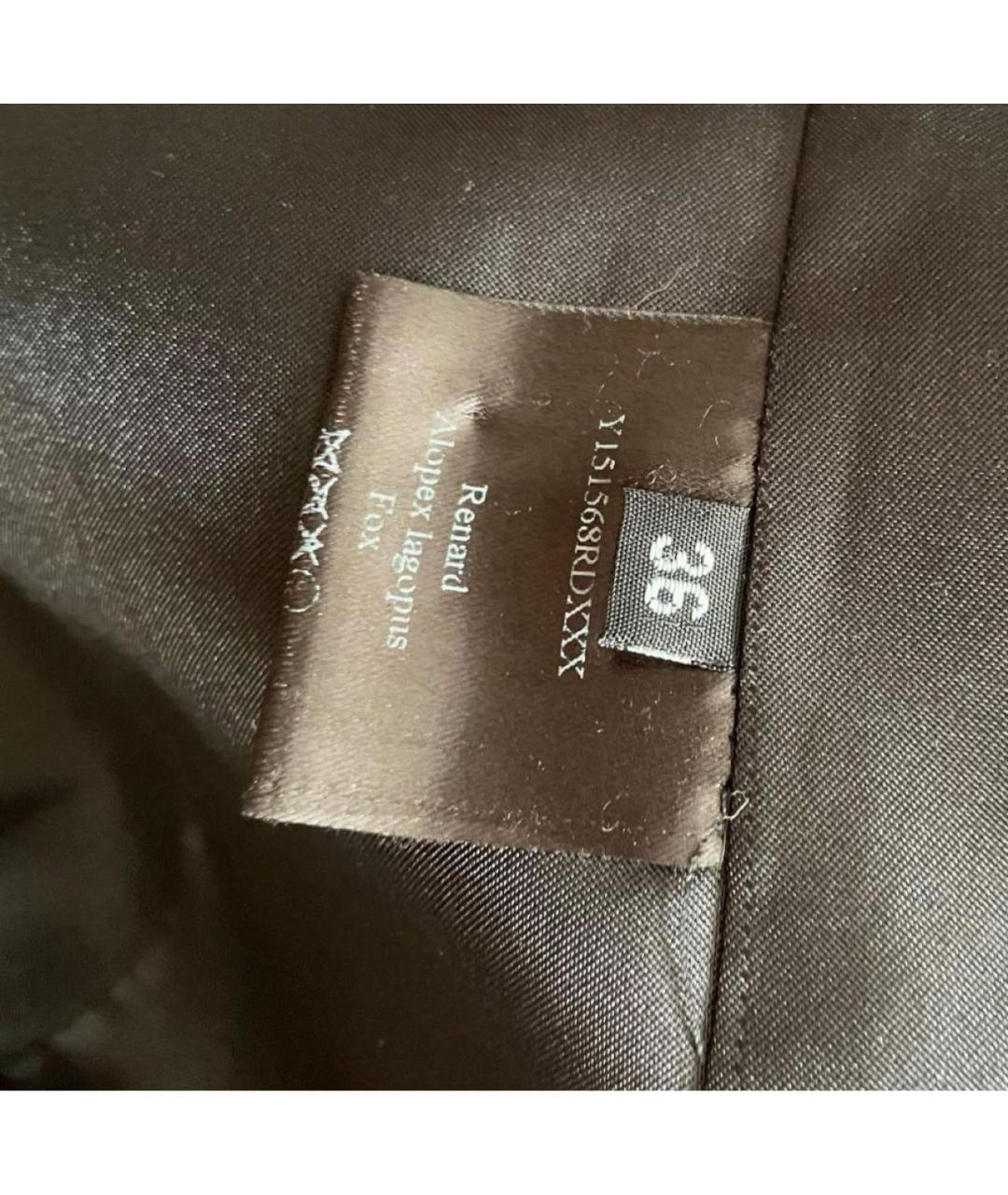 YVES SALOMON Серебряная меховая шуба, фото 7