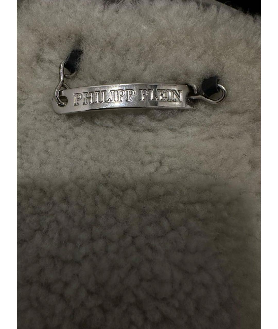 PHILIPP PLEIN Черная дубленка, фото 3