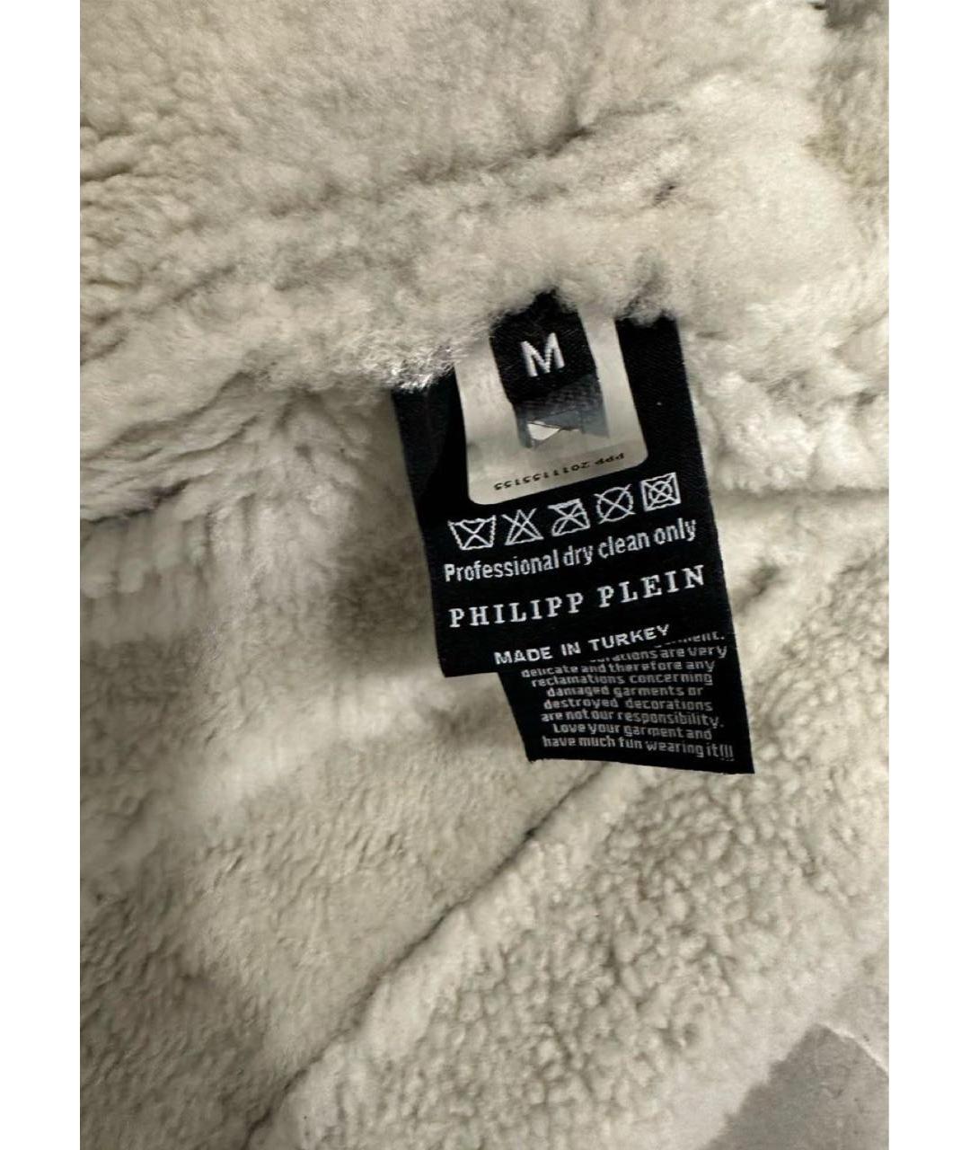 PHILIPP PLEIN Черная дубленка, фото 4