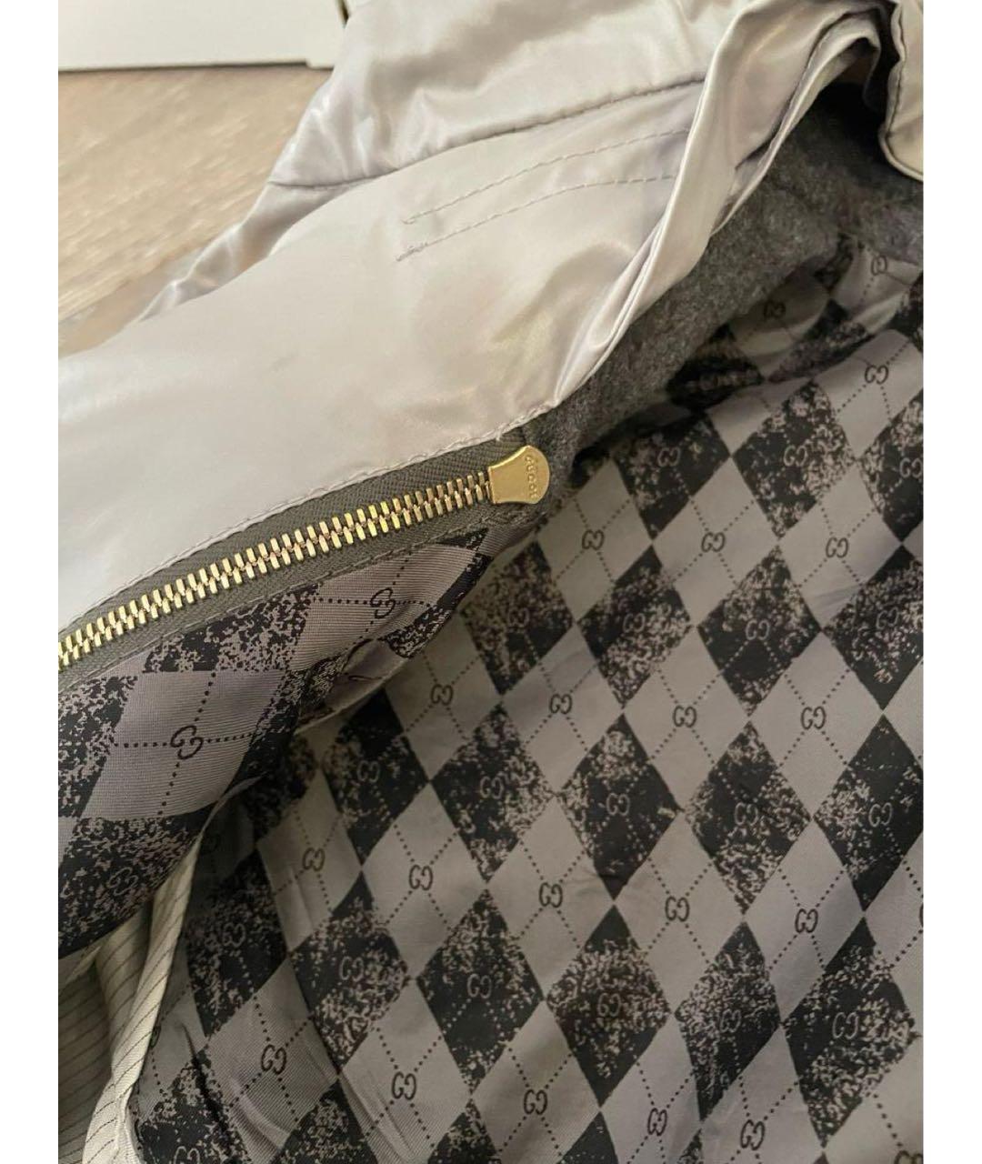 GUCCI Серый шерстяной жакет/пиджак, фото 6