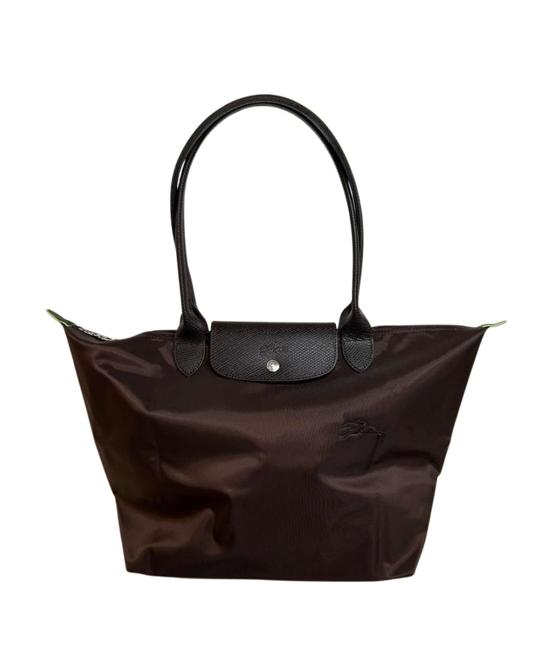 LONGCHAMP Коричневая синтетическая сумка тоут, фото 1