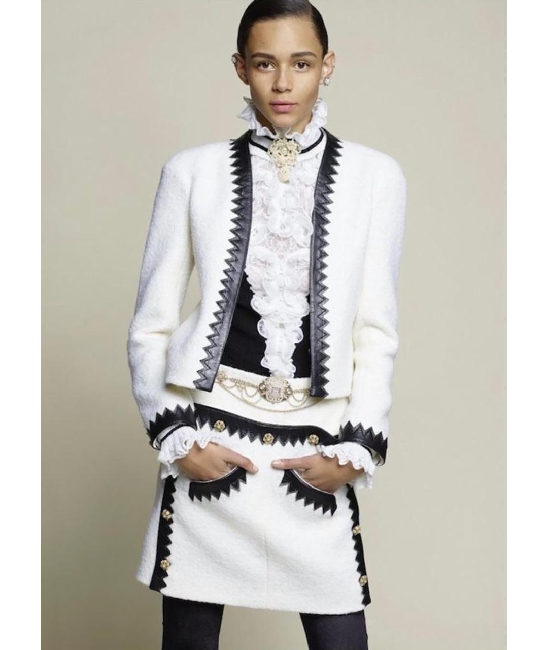 CHANEL Темно-синий твидовый жакет/пиджак, фото 4